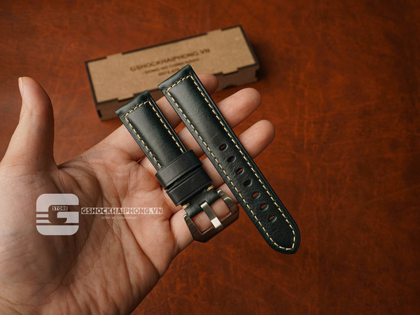 Da bò Ý cổ điển sáp dầu - size 20mm/ 22mm/ 24mm/ 26mm