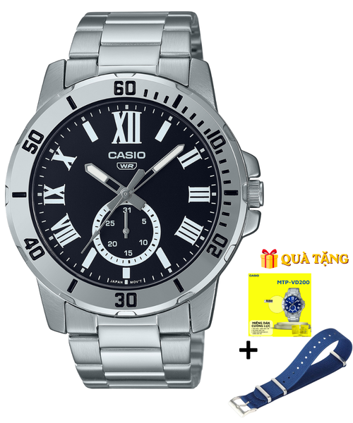 CASIO MTP-VD200D-1B - QUÀ TẶNG TRỊ GIÁ 600K