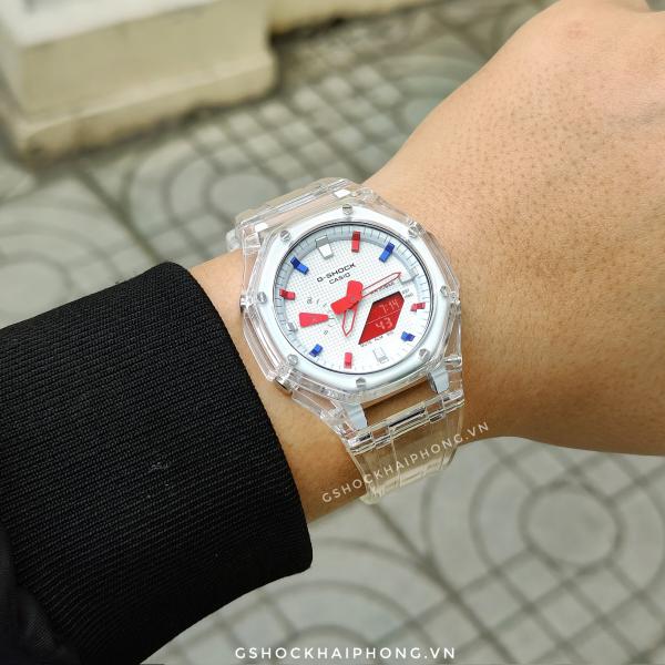 G-SHOCK GA-2100AP - Pepsi White Mod