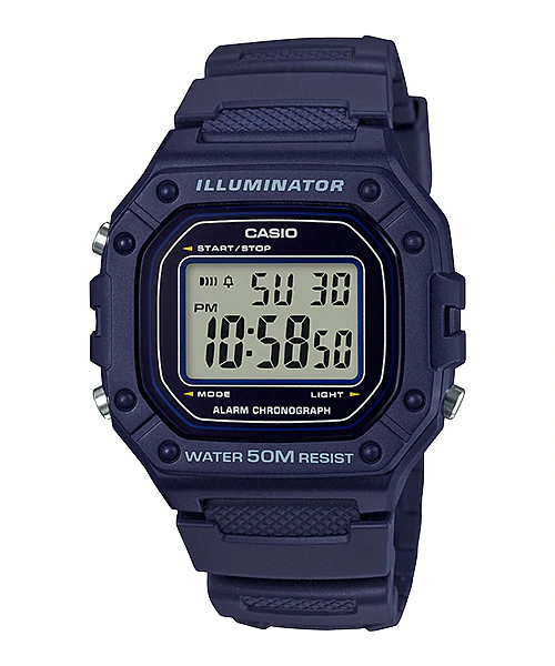 Đồng hồ Nam Chính hãng CASIO W-218H-2A - Pin 10 năm