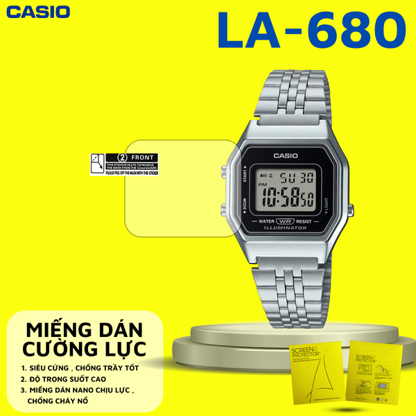 COMBO 2 Miếng dán màn hình Nano cao cấp chống trầy xước Casio LA-680