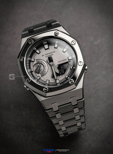 GA-2100AP - METAL DIAL X LAYER GUN METAL GEN 5