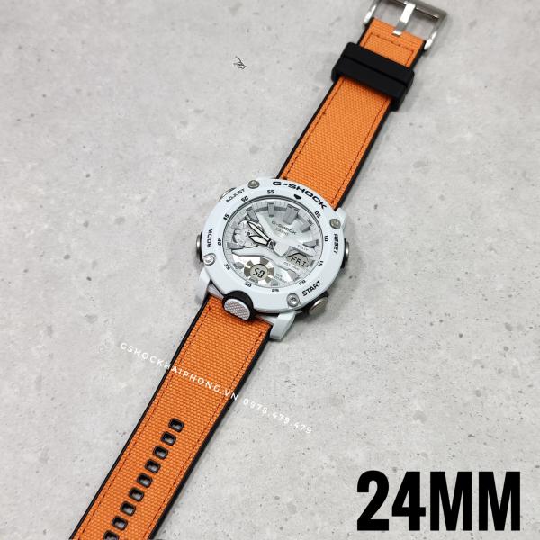 Dây vải nilon chống nước GA-2000 / GA-2200 ( 24mm ) ( Màu Cam ) 