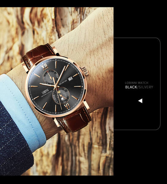 Đồng hồ nam chính hãng LOBINNI L1022-2 (Phiên Bản Hot Nhất Hè 2020)