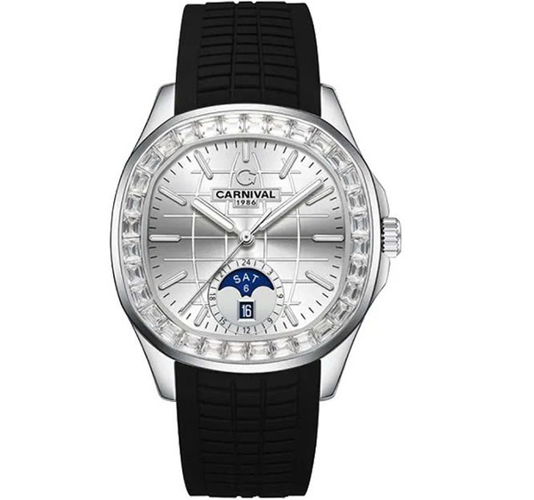 Đồng hồ nam Carnival - Nam 8113G2-VT-DCS-T - Viền đá - Kính Saphire - Automatic