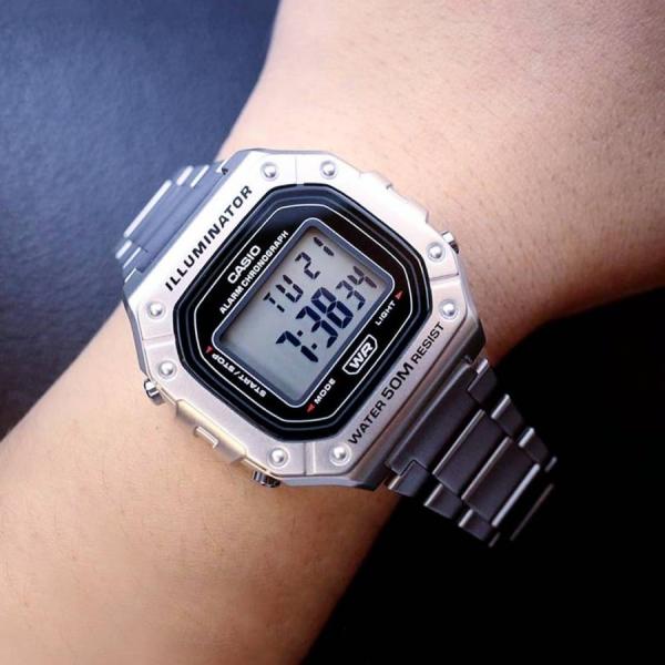 Đồng hồ Nam Chính hãng CASIO W-218HD-1A - Pin 10 năm
