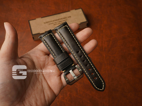 Da bò Ý cổ điển sáp dầu - size 20mm/ 22mm/ 24mm/ 26mm