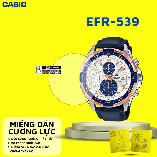 COMBO 2 Miếng dán màn hình Nano cao cấp chống trầy xước CASIO EDIFICE EFR-539