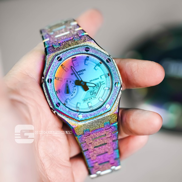 G-SHOCK GA-2100AP - TITAN STARDUST METAL RAINBOW