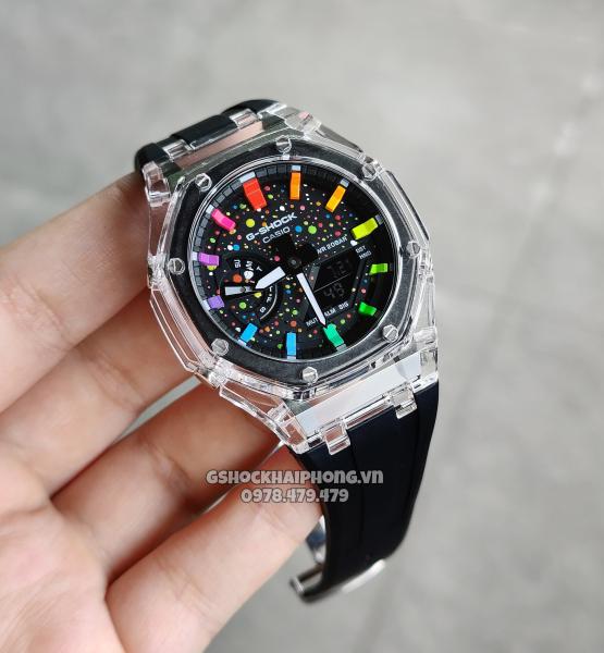 G-SHOCK GA-2100AP - RB HYPER COLOR SKELETON