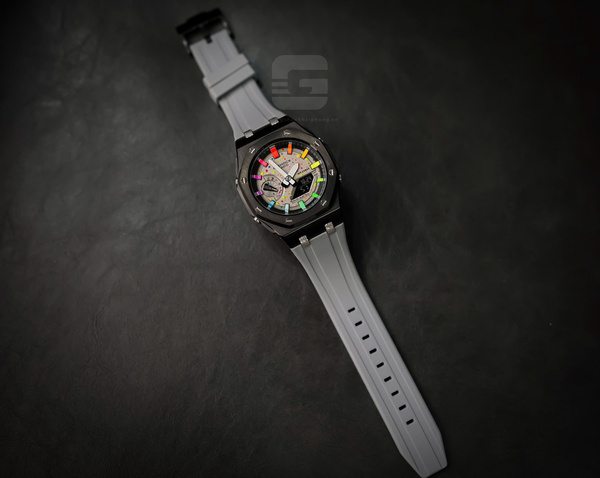 G-SHOCK GA-2100AP - GREY OFSHORE X HYPER COLOR METAL