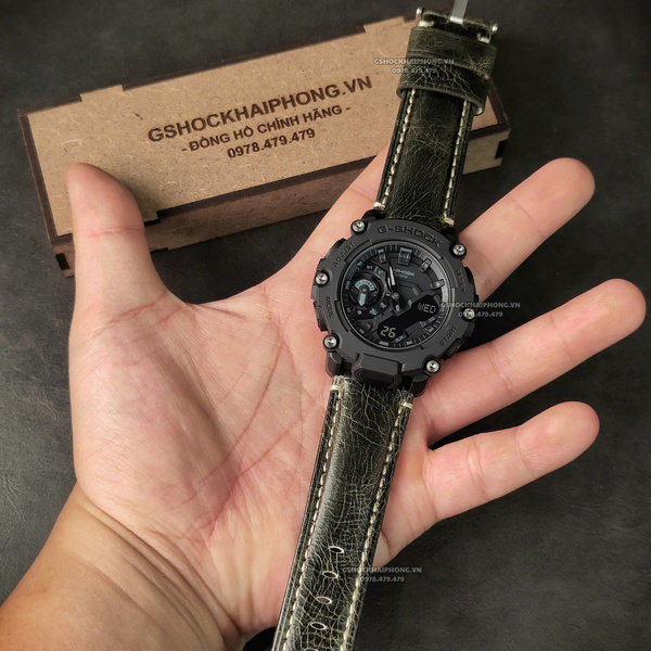 Dây da Bò loại 1 - Màu Xanh - Size 20/22/24mm