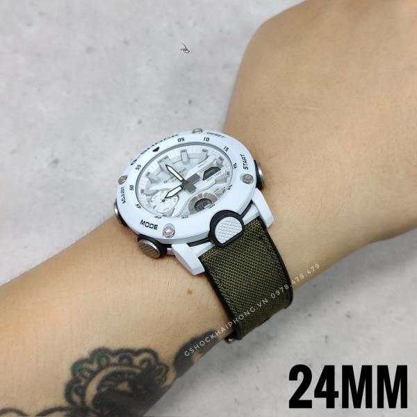 Dây vải nilon chống nước GA-2000 / GA-2200 ( 24mm ) ( Màu xanh quân đội )