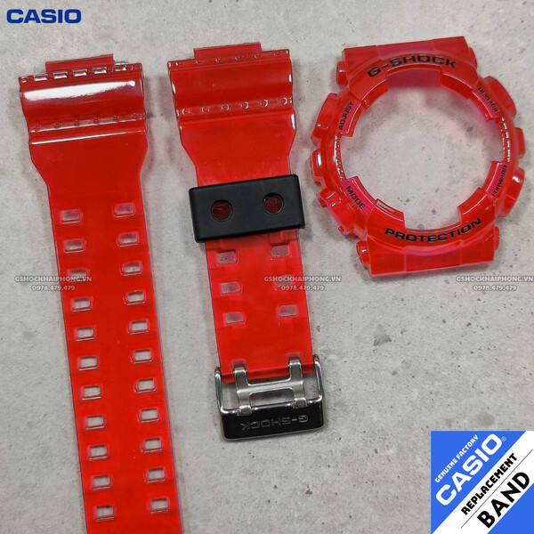 Bộ vỏ chính hãng G-SHOCK GA-110CR-4A - ( Lắp vừa GA-100/GA-110/GA-120/GA-140 )