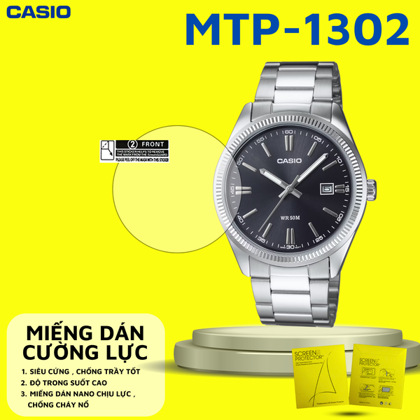 COMBO 2 Miếng dán màn hình Nano cao cấp chống trầy xước Casio MTP-1302