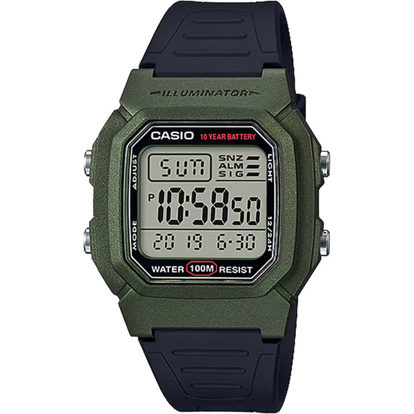 Đồng hồ Nam Chính hãng CASIO W-800HM-3A - Pin 10 năm