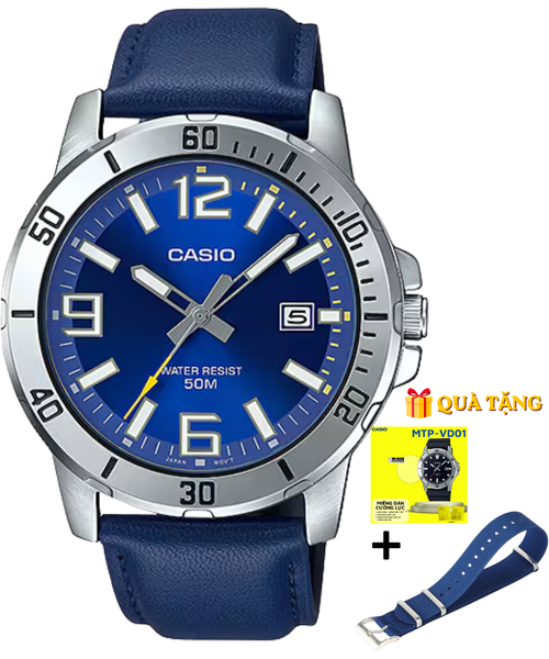CASIO MTP-VD01L-2B  - QUÀ TẶNG TRỊ GIÁ 600K