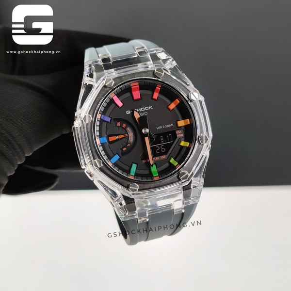 G-SHOCK GA-2100AP - Rainbow Jelly Grey