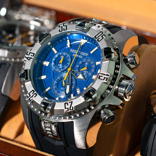 Đồng hồ nam Reef Tiger Aurora Chronograph RGA303-3