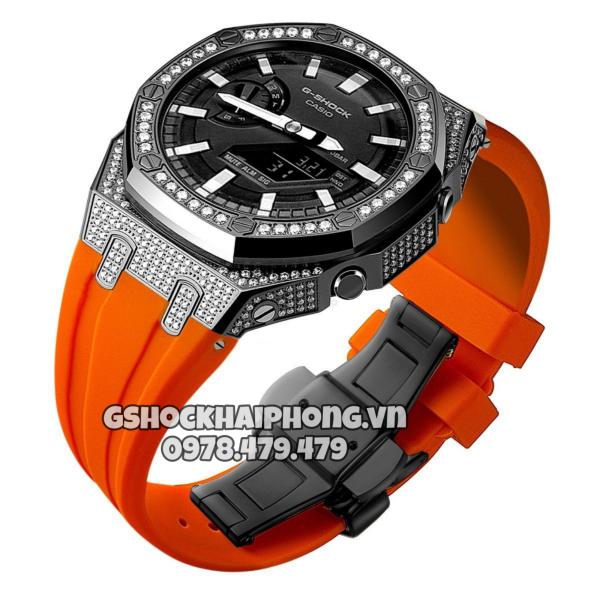 Bộ vỏ Đen nạm phun đá - Dây cao su ( Kích vào sp chọn màu dây ) 