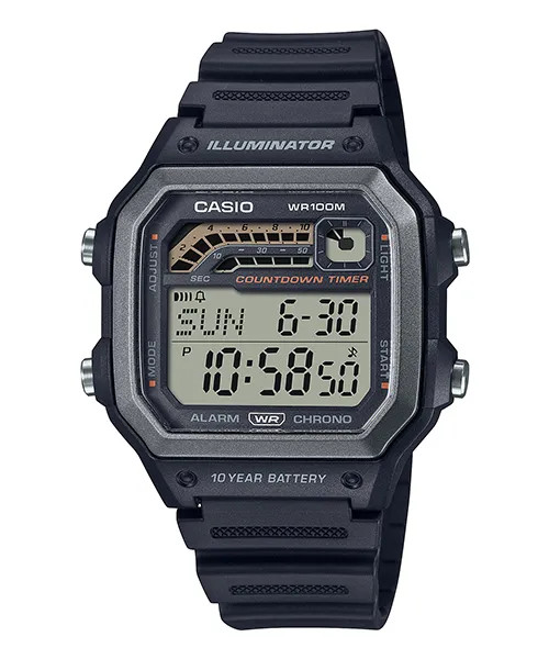 Đồng hồ Nam Chính hãng CASIO WS-1600H-1A - Pin 10 năm