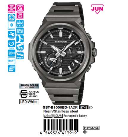 CASIO G-SHOCK GST-B1000BD-1A