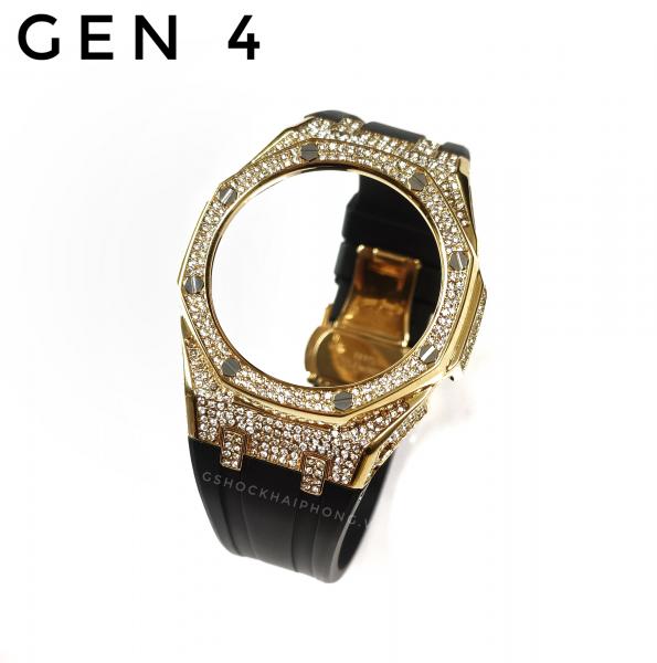 Bộ vỏ GA-2100 AP - Gold nạm đá
