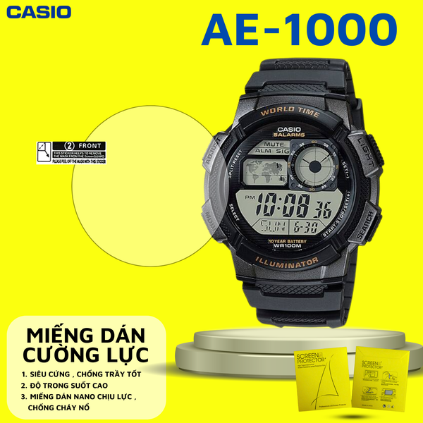 COMBO 2 Miếng dán màn hình Nano cao cấp chống trầy xước Casio AE-1000