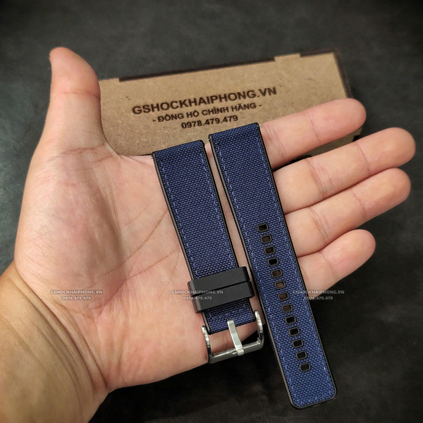 -Dây cao su bọc vải Nilon ( Canvas ) - Không thấm nước - Siêu bền - Size 20/22/24mm - ( Kích vào sản phẩm chọn màu dây )