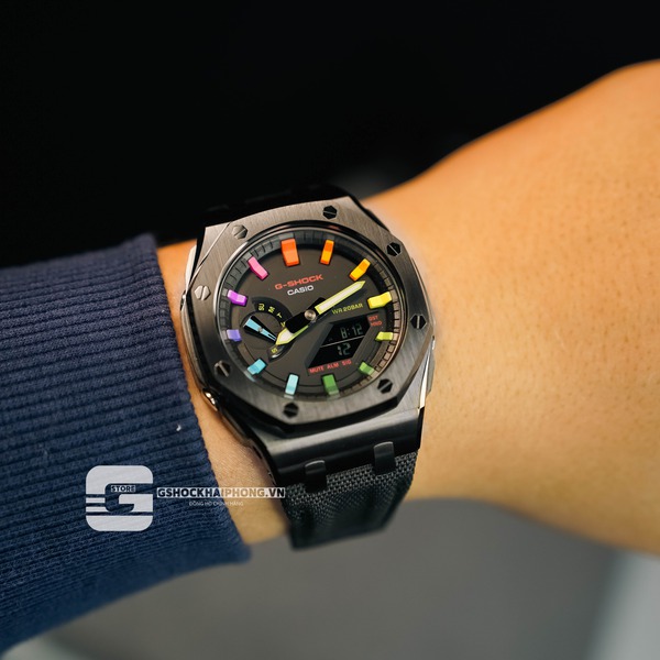 G-SHOCK GA-2100AP HYPER COLOR - DÂY VELCRO