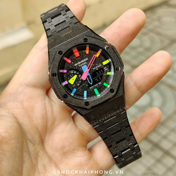 G-SHOCK GA-2100AP - Black Stardust Hyper Color 