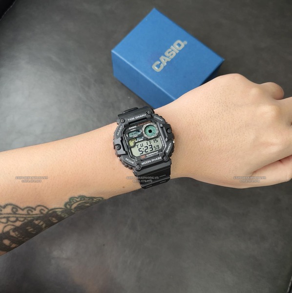 Đồng hồ Nam Chính hãng CASIO WS-1700h-1A  - Pin 10 năm