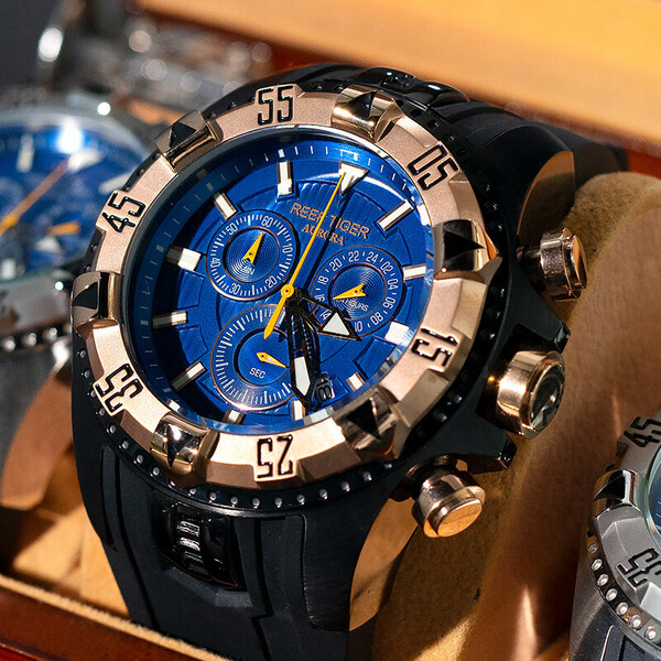 Đồng hồ nam Reef Tiger Aurora Chronograph RGA303-1