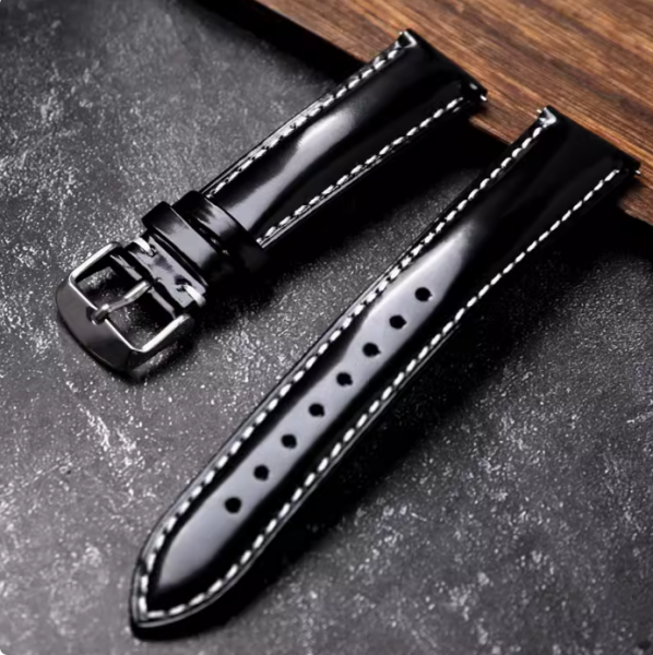 Dây da bò thật bóng cao cấp - size 18mm/ 19mm/ 20mm/ 21mm/ 22mm