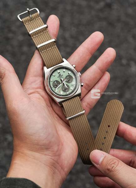 CASIO EDIFICE EFB-730D-3A ( Lên dây vải NaTo )