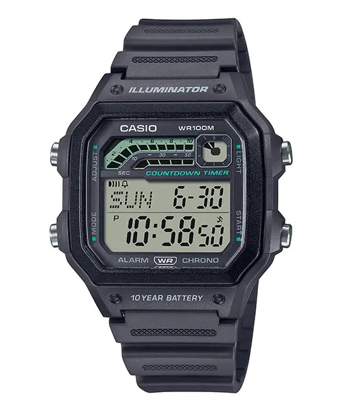 Đồng hồ Nam Chính hãng CASIO WS-1600H-8A- Pin 10 năm