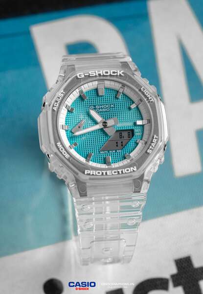  GA-2100 - Clear Blue Tiffany Waffle