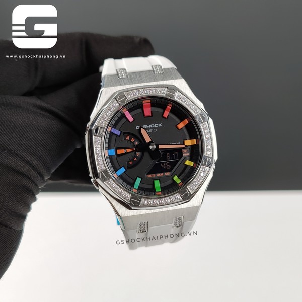 G-SHOCK GA-2100AP - Rainbow Snow White Element