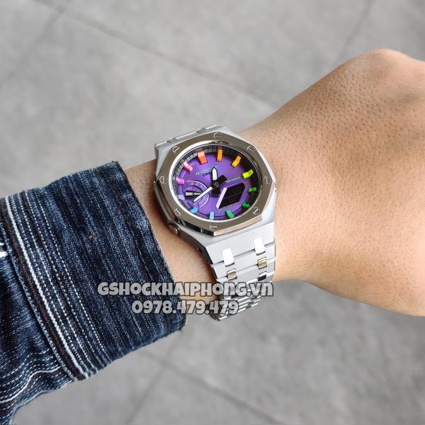 G-SHOCK GM-2100AP - Layers Metal SLiver Hyper Color 
