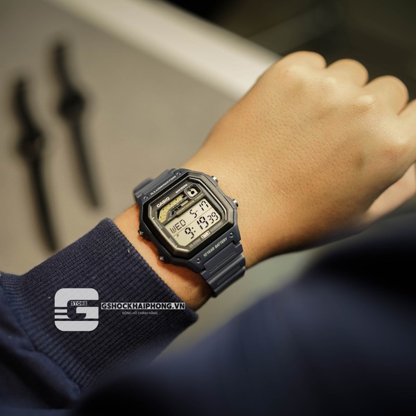 Đồng hồ Nam Chính hãng CASIO WS-1600H-2A - Pin 10 năm