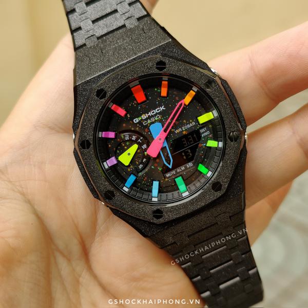 G-SHOCK GA-2100AP - Black Stardust Hyper Color 