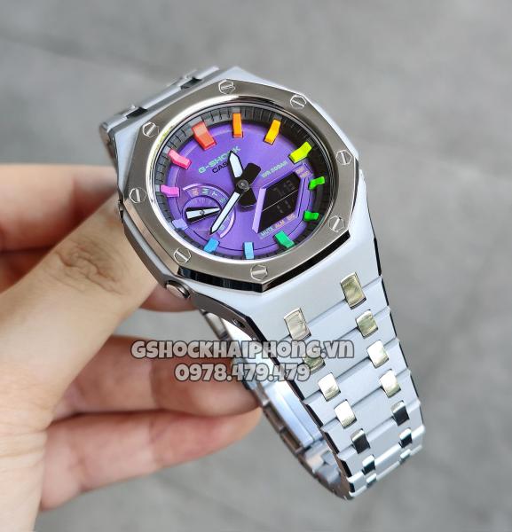 G-SHOCK GM-2100AP - Layers Metal SLiver Hyper Color 
