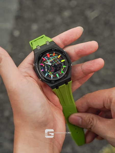 G-SHOCK GA-2100AP - GREEN KERMIT X HYPER COLOR MULTI LINE