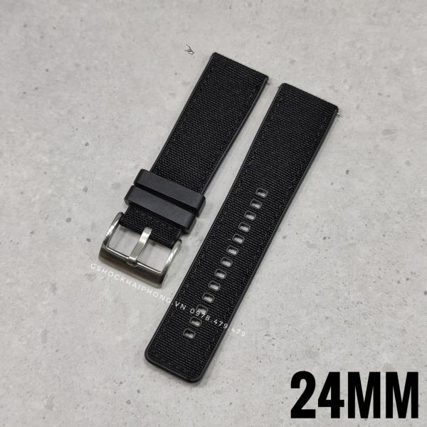 Dây vải nilon chống nước GA-2000 / GA-2200 ( 24mm ) ( Màu Đen ) 