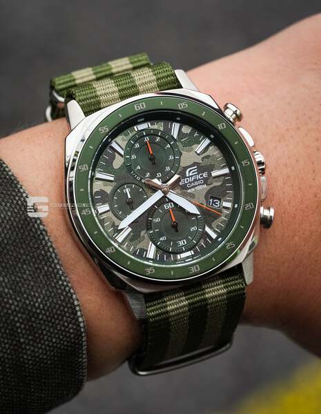 CASIO EDIFICE EFV-600D-3C ( Lên dây vải NaTo )