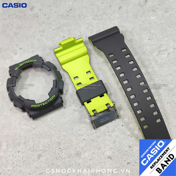 Bộ vỏ GA-100/110/120/140 - Đen xanh Neon 