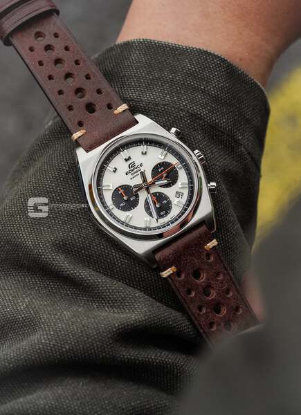 CASIO EDIFICE EFB-730L-7A ( Lên dây da đục lỗ )