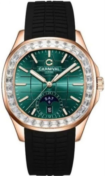 Đồng hồ nam Carnival - Nam 8113G2-VH-DCS-XL - Viền đá - Kính Saphire - Automatic
