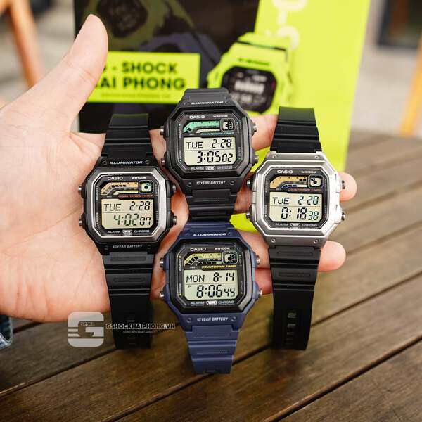 Đồng hồ Nam Chính hãng CASIO WS-1600H-1A - Pin 10 năm