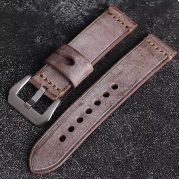 Dây da bò sáp bề mặt - size 20mm/ 22mm/ 24mm